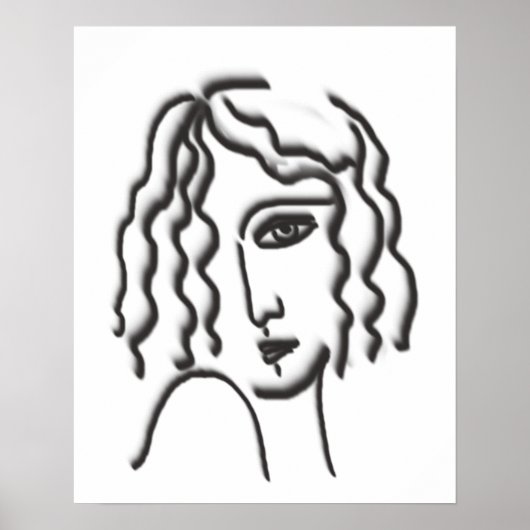 Lady-Portrait Poster (Vorne)