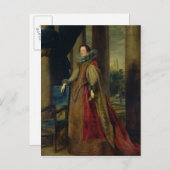 Lady-Portrait Postkarte (Vorne/Hinten)