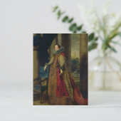 Lady-Portrait Postkarte (Stehend Vorderseite)