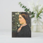 Lady Portrait Vintag Postcard Postkarte (Stehend Vorderseite)