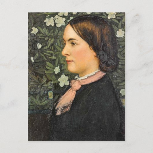 Lady Portrait Vintag Postcard Postkarte (Vorderseite)