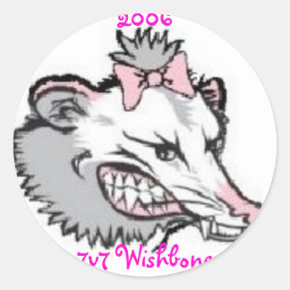 Lady Possum, 2006 7v7 Wishbone Turnier Runder Aufkleber