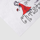 Lady Pulling Husband Funny Wedding Seidenpapier (Ausschnitt)