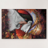 Lady Puzzle im Herbst - Malerei (Horizontal)