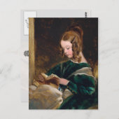 Lady Rachel Russell Lesen eines Buches Postkarte (Vorne/Hinten)