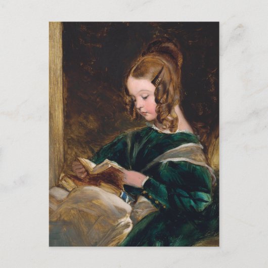 Lady Rachel Russell Lesen eines Buches Postkarte (Vorderseite)