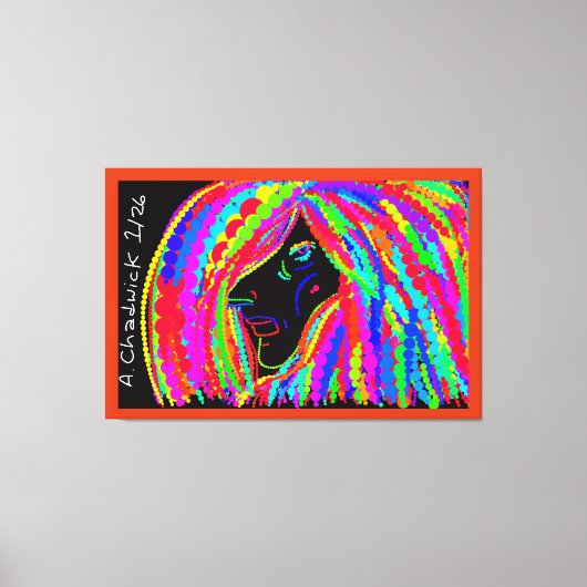 Lady Rainbow Leinwanddruck (Vorderseite)