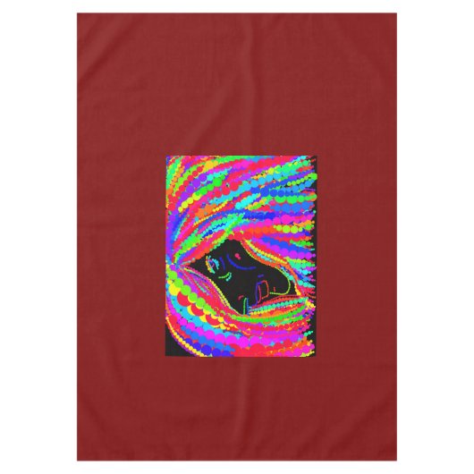 Lady Rainbow Tablecloth Tischdecke (Vorderseite)