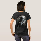 Lady Raven Blue & Red T-Shirt (Schwarz voll)
