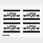 Lady Raven Sticker (Blatt)