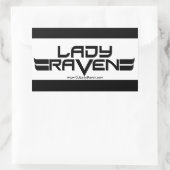 Lady Raven Sticker (Tasche)
