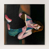 Lady Reading a Book Just Chilling Puzzle (Horizontal)
