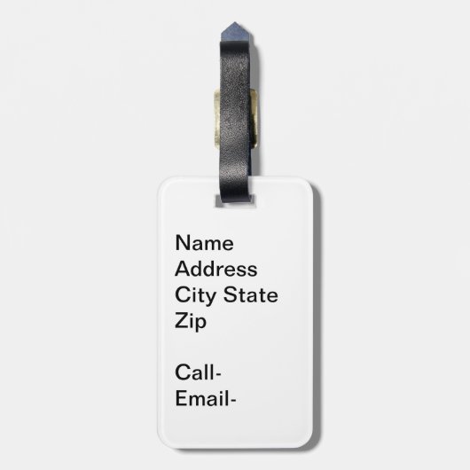 Lady Reading by a Window Gepäckanhänger (Rückseite vertikal)