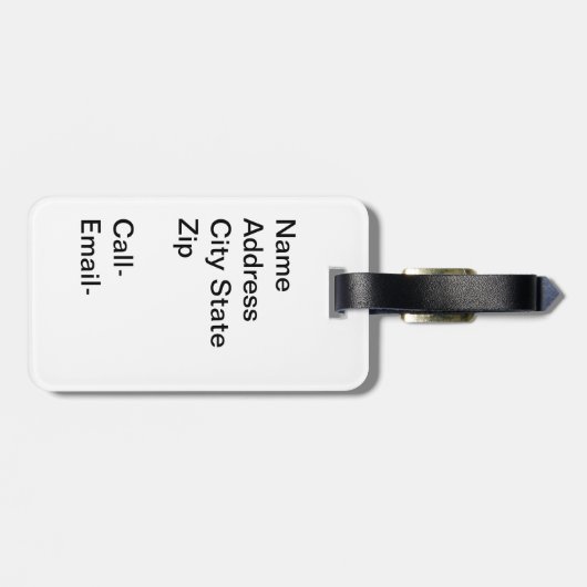 Lady Reading by a Window Gepäckanhänger (Rückseite horizontal)