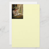 Lady Reading by Window Briefpapier (Vorne/Hinten)