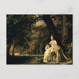 Lady reading in a Park, c.1768-70 Postkarte