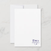 Lady Reading mit Pflanze und Kaffeekarte Dankeskarte (Rückseite)