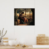 Lady Reading Poster (Küche)