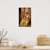 Lady Reading Poster (Küche)
