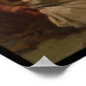 Lady Reading Poster (Ecke)