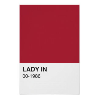 Lady Red Color Song - Vollbreite Poster