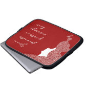 Lady Red Customized Laptopschutzhülle (Vorne Knopf)