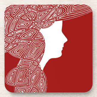 Lady Red Getränkeuntersetzer