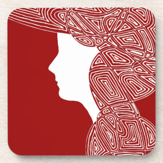 Lady Red Getränkeuntersetzer