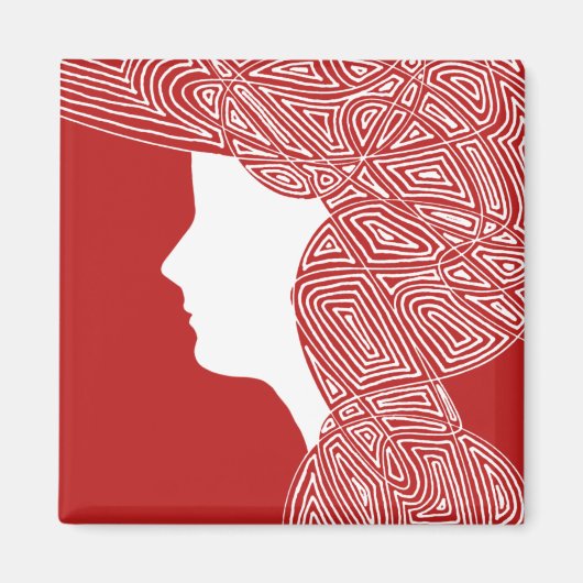 Lady Red Magnet (Vorne)