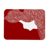 Lady Red Magnet (Horizontal)