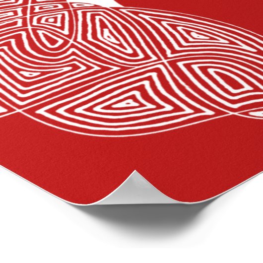 Lady Red Poster (Ecke)