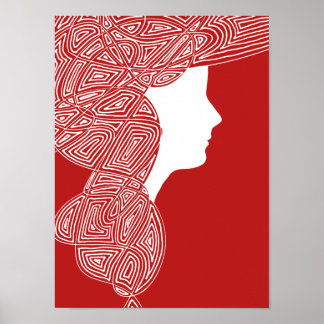 Lady Red Poster