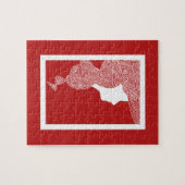 Lady Red Puzzle (Horizontal)