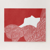 Lady Red Puzzle (Horizontal)