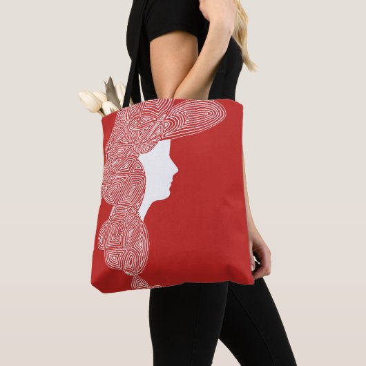Lady Red Tasche (Von Nahem)