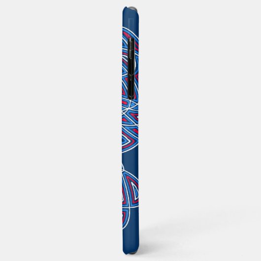 Lady Red, White und Blue Case-Mate iPhone Hülle (Hinten/Links)