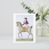 Lady Reitsattel, von "Costumes Parisien", Postkarte (Stehend Vorderseite)