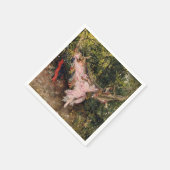 Lady Resting in a Hammock (von Giovanni Boldini) Serviette (Ecke)