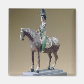 Lady rider, Astana, 7. Jahrhundert (Stucco) Magnet (Vorne)