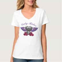 Lady Rider Motorrad Motor Wings Rose
