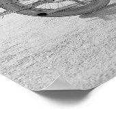 Lady Riding Motorrad, 1937. Vintages Foto Poster (Ecke)