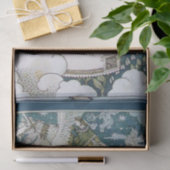 LADY RIDING UNICORN Monogram Seidenpapier (Geschenk)