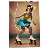 Lady Roller Skaten Lasse Roll Mittlere Geschenktüte (Vorderseite)