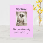 Lady Ronette - individuell angepasst Karte (Gelbe Blume)