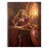 Lady Rosaline Brightshield Fantasy-Quest-Tagebuch Notizblock (Vorderseite)