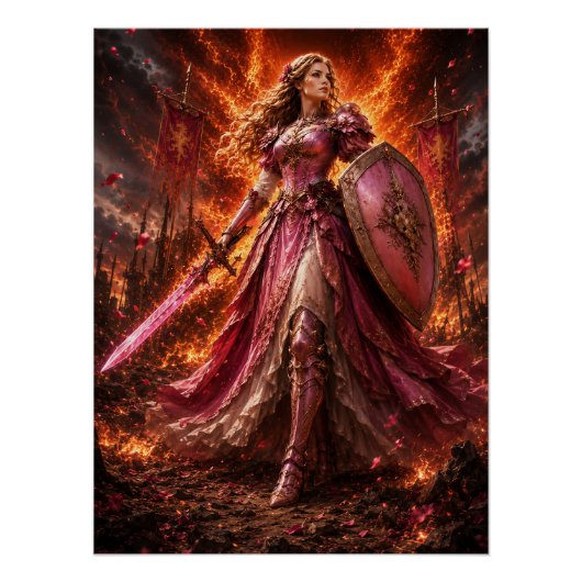 Lady Rosaline Brightshield – Rosefire-Wächterin Poster (Vorderseite)