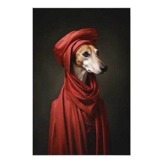 Lady Saluki Dog Fotodruck (Vorne)