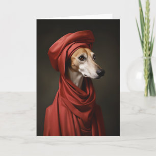 Lady Saluki Dog Karte