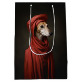 Lady Saluki Dog Mittlere Geschenktüte (Rückseite)