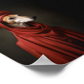 Lady Saluki Dog Poster (Ecke)